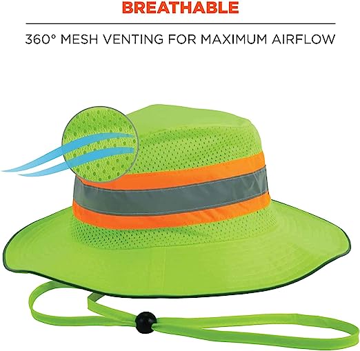 HANGER HAT LIME HI-VIS HANGER HAT LIME HI-VIS